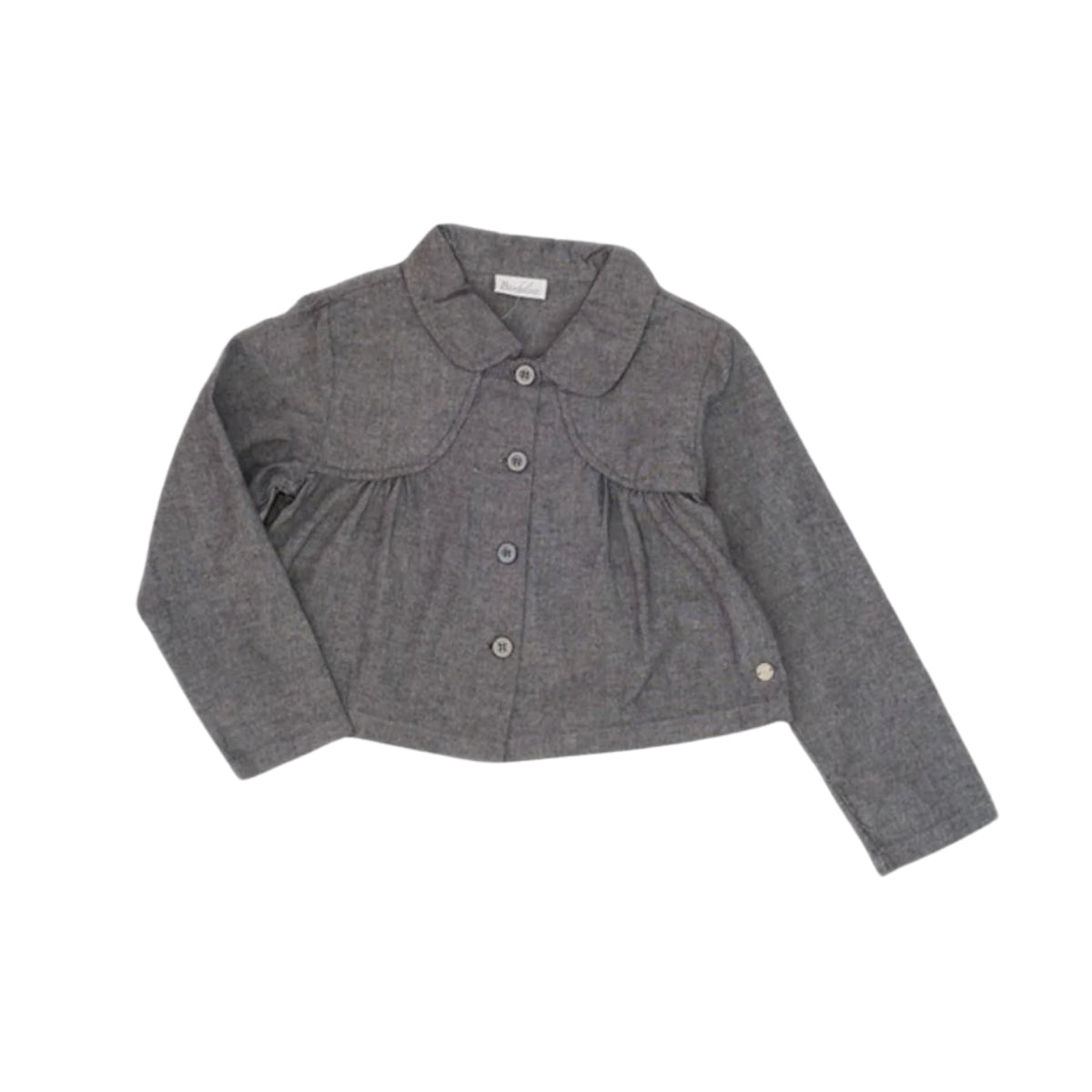 Jacheta cu nasturi, Bimbalina, din bumbac, gri, 10424