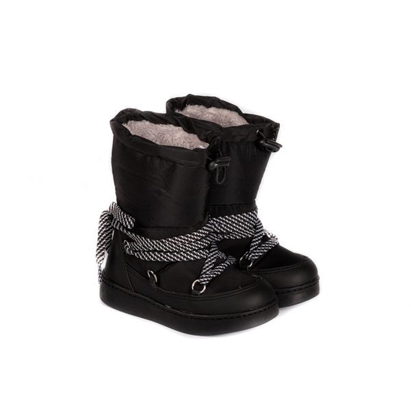 Cizme Fete Bibi Urban Urban Boots Black cu Blanita