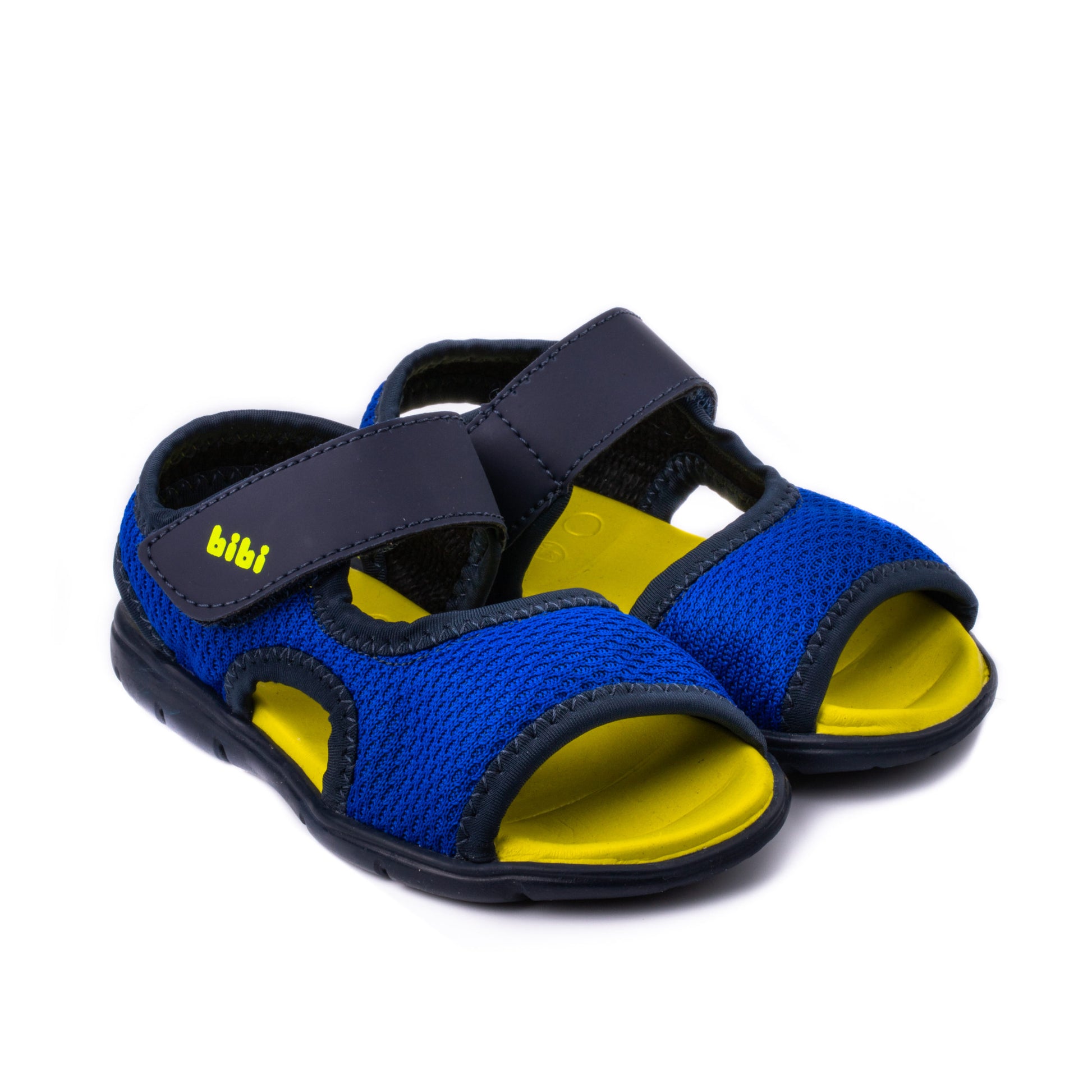 Sandale Baieti Bibi Basic Mini Naval/Galben