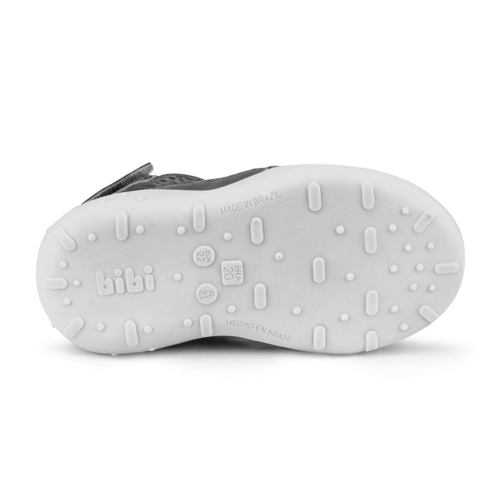 Pantofi Baieti Bibi FisioFlex 4.0 Graphite Decupati