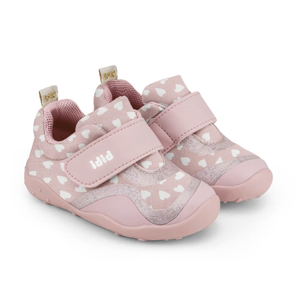 Pantofi Fete Bibi Fisioflex 4.0 Pink Hearts