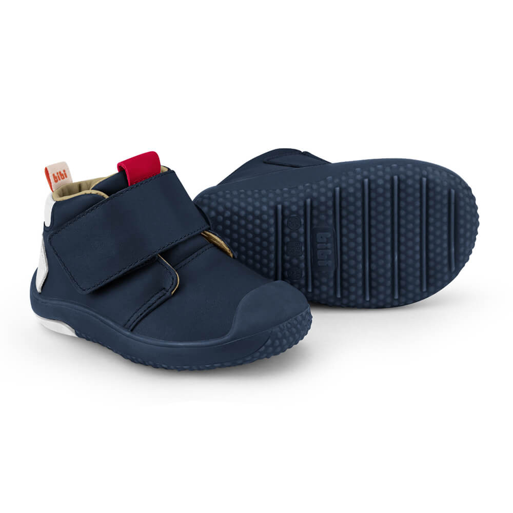 Ghete Baieti Bibi Prewalker Azul cu Velcro