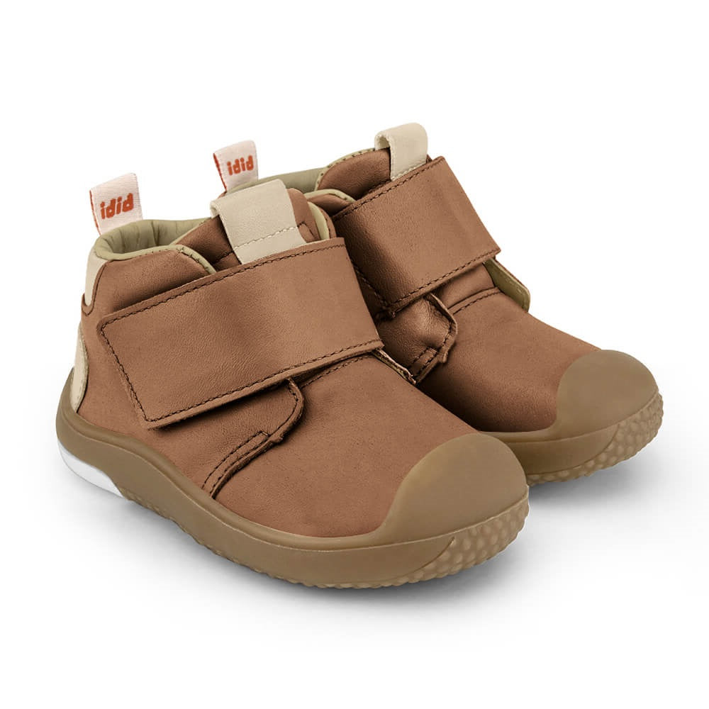 Ghete Baieti Bibi Prewalker Caramel cu Velcro