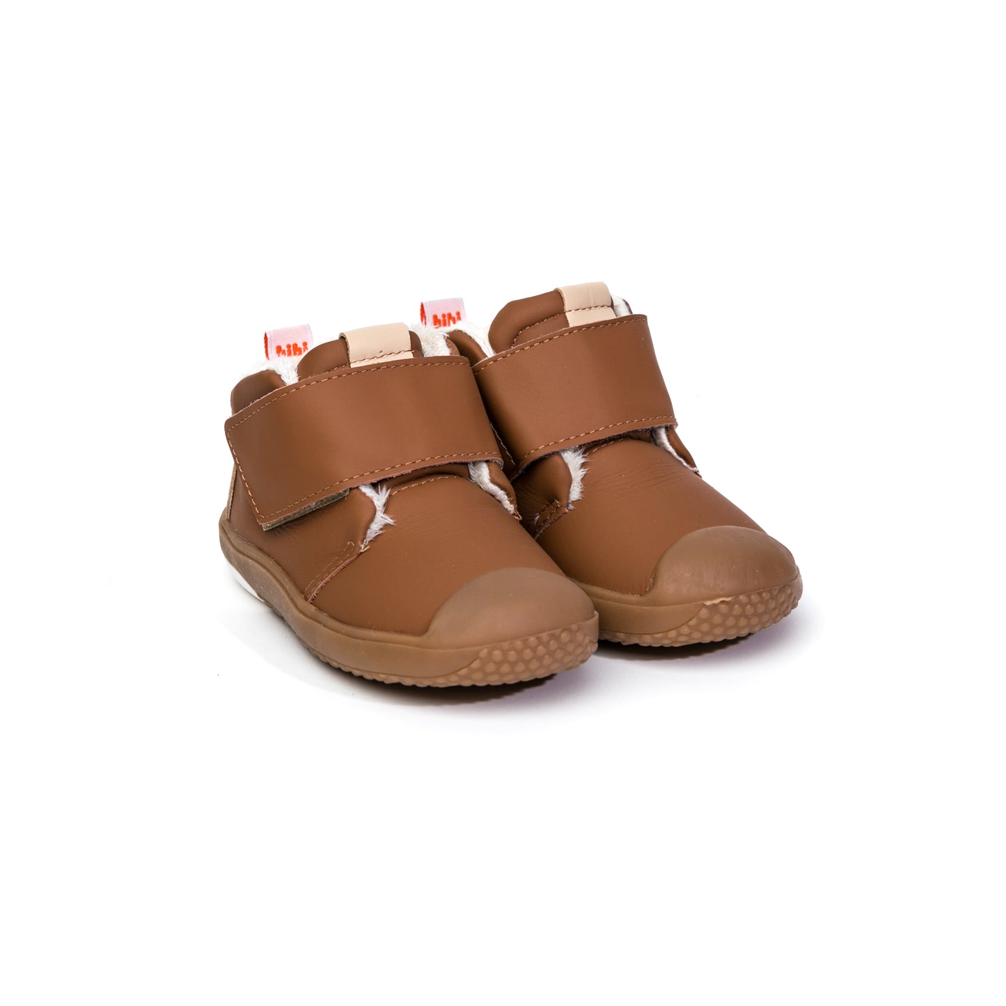Ghete Baieti Bibi Prewalker Caramel cu Velcro Imblanite