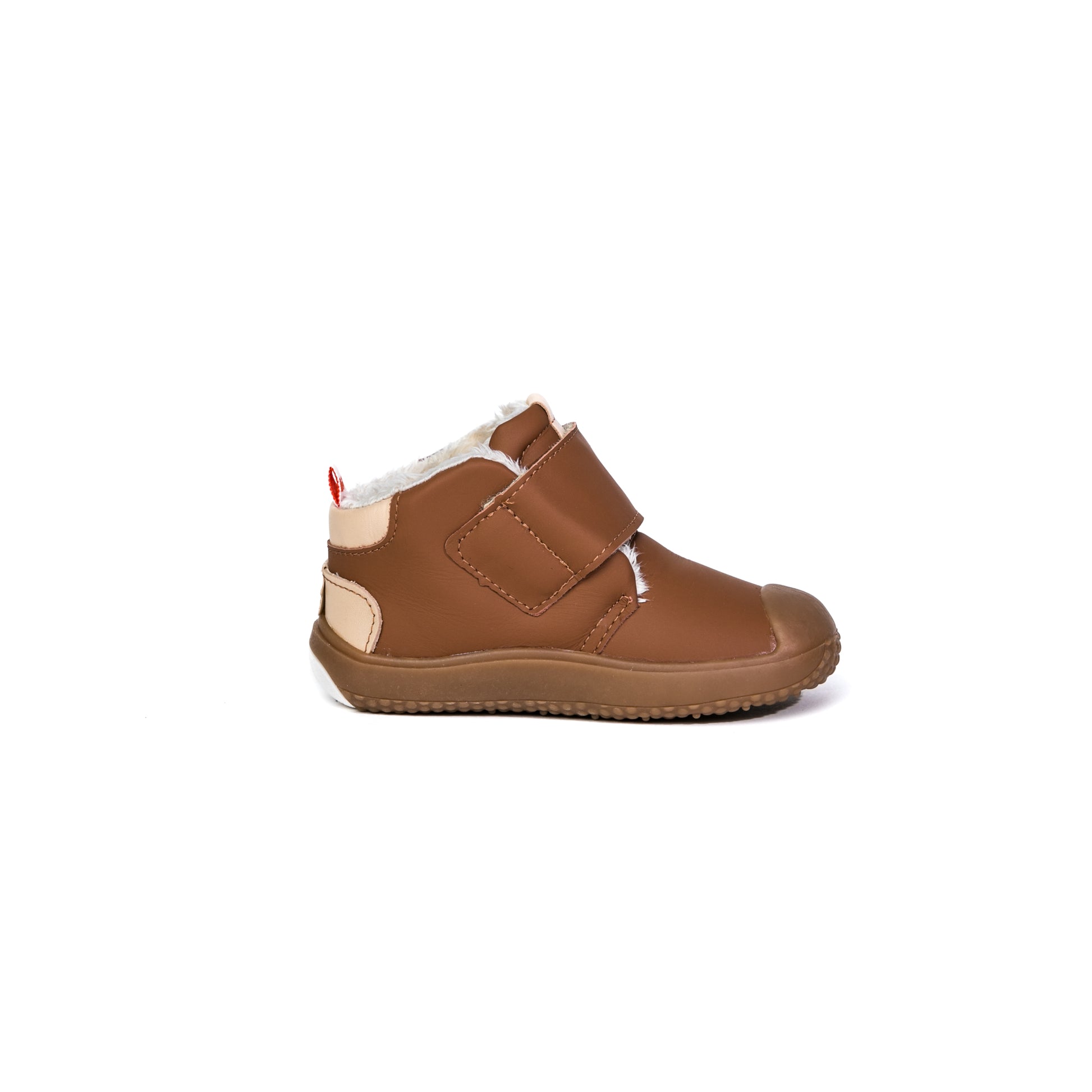 Ghete Baieti Bibi Prewalker Caramel cu Velcro Imblanite
