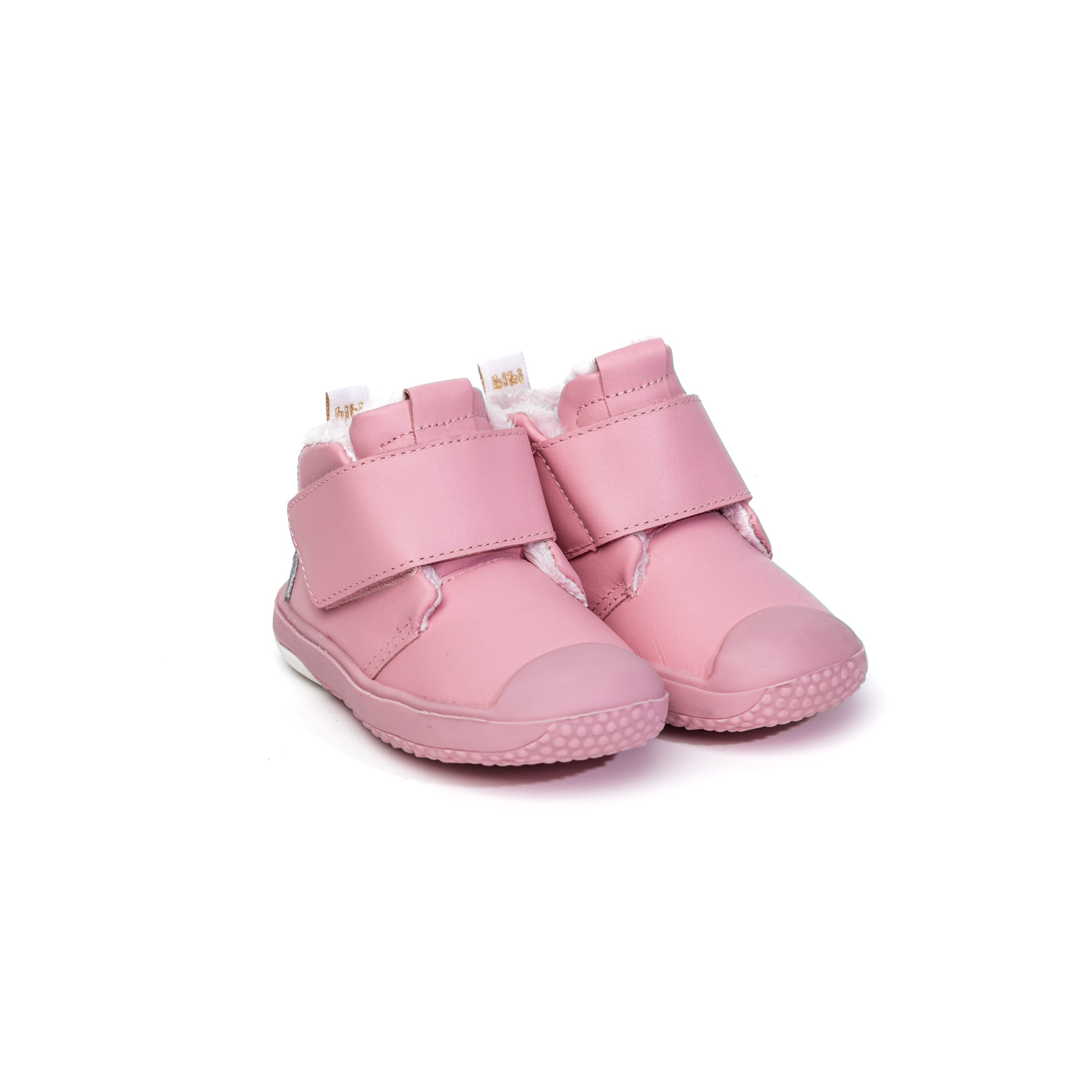 Ghete Fete Bibi Prewalker Rosa cu Velcro Imblanite