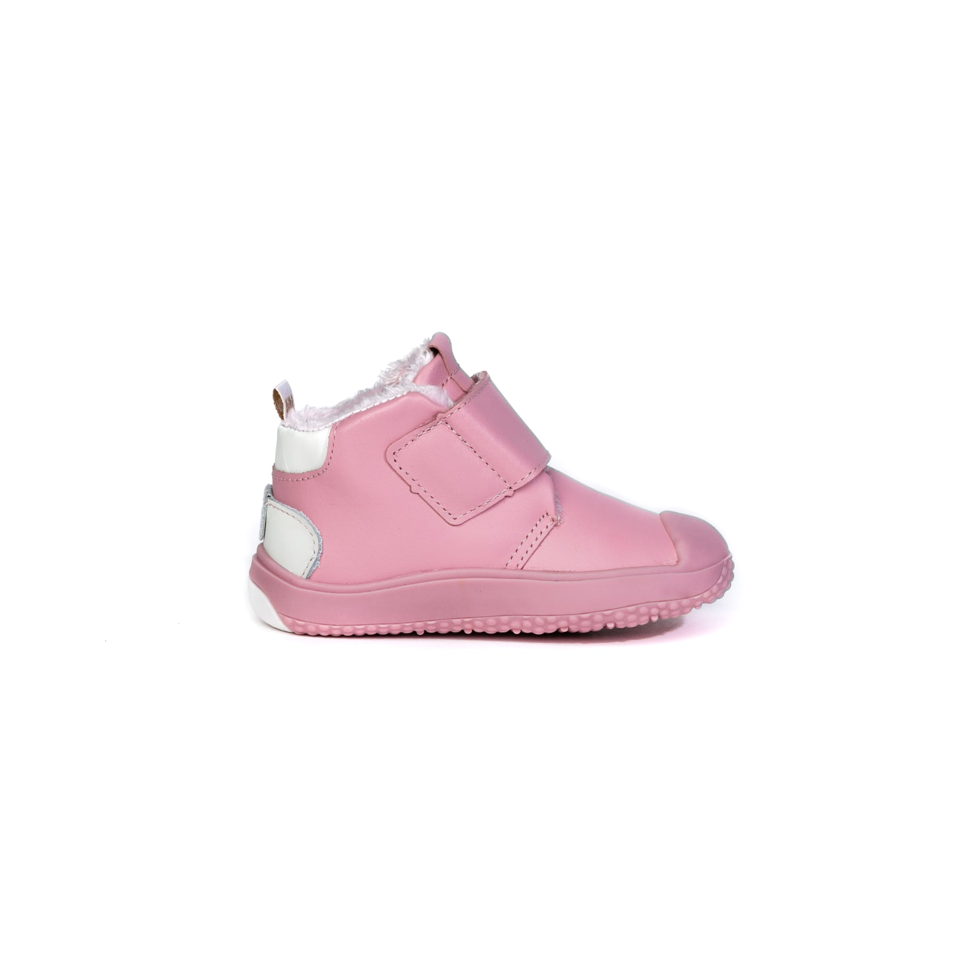Ghete Fete Bibi Prewalker Rosa cu Velcro Imblanite