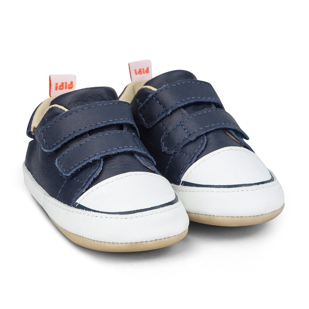 Pantofi Baietei Bibi Afeto Joy Naval/Alb cu Velcro