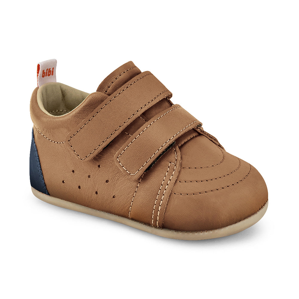 Pantofi Baieti Bibi Afeto Joy Caramel cu Velcro