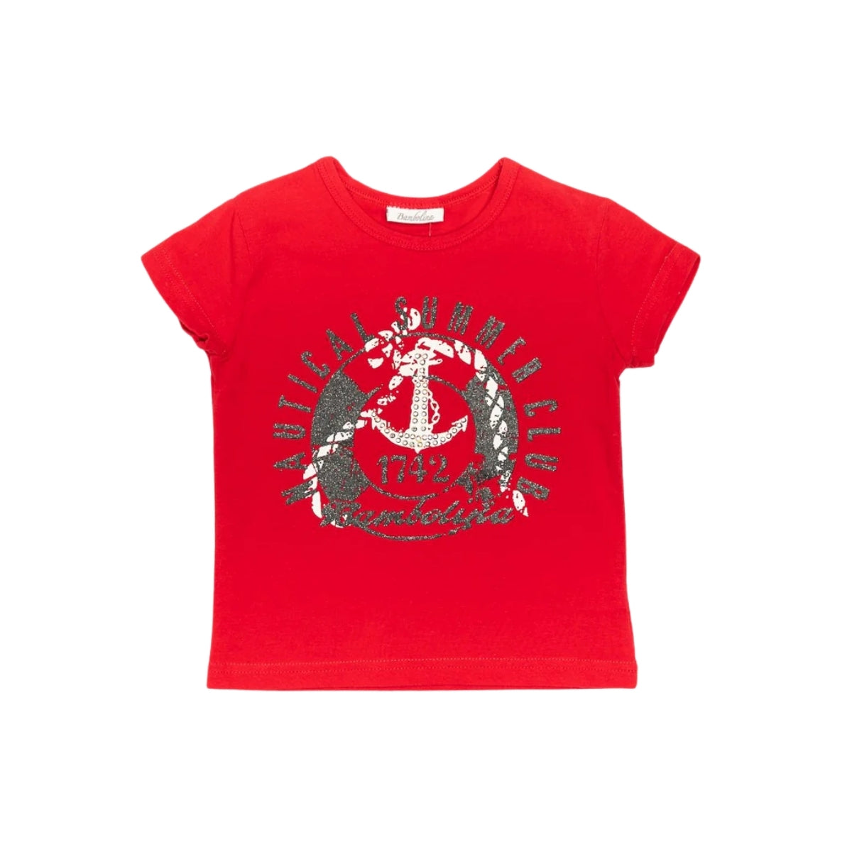 Tricou copii, Bimbalina, din bumbac, rosu, 11410