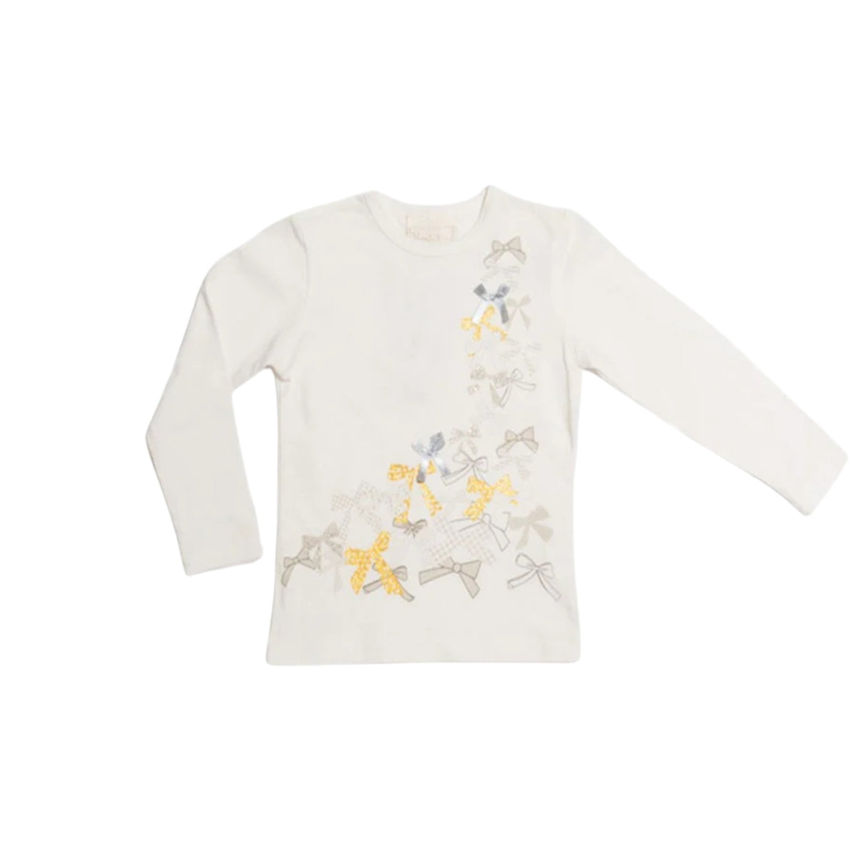 Bluza cu model fundite, Bimbalina, fete, crem, 11830