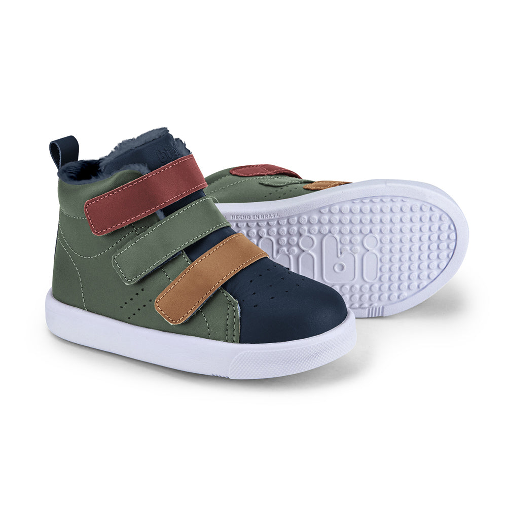 Ghete Baieti Bibi Agility Mini II Olive cu Blanita