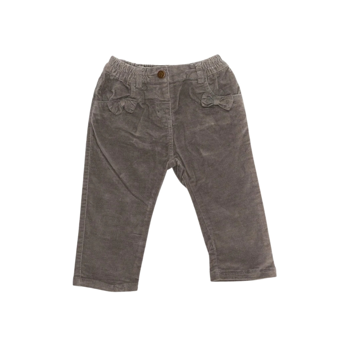 Pantaloni lungi bebelusi, Bimbalina, cu buzunare, gri, 12632