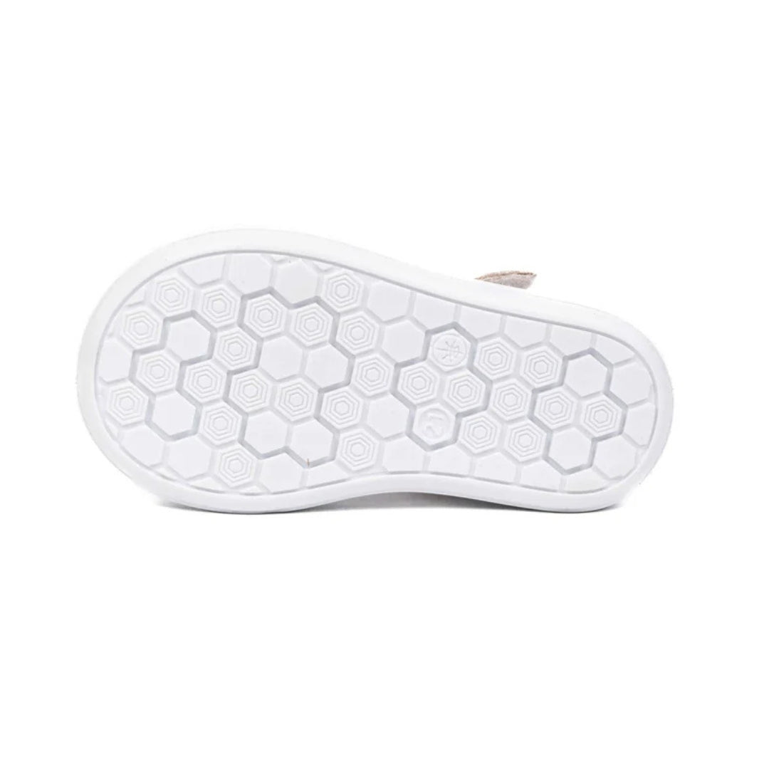 Sandalute din Piele Fete, 4Kids - Inchise, cu Scai, Albe, 713