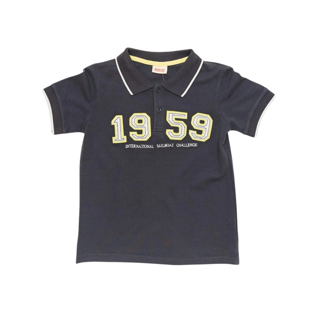 Tricou tip polo copii, Wooloo Mooloo, din bumbac, 13310