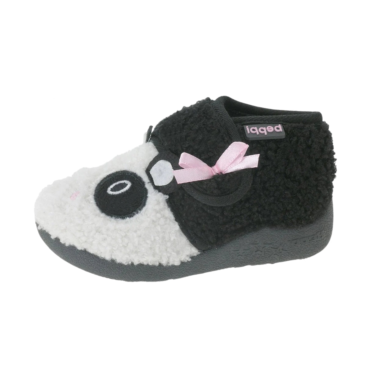 Pantofi interior cu aspect pufos fete, Beppi, Panda, 2174360
