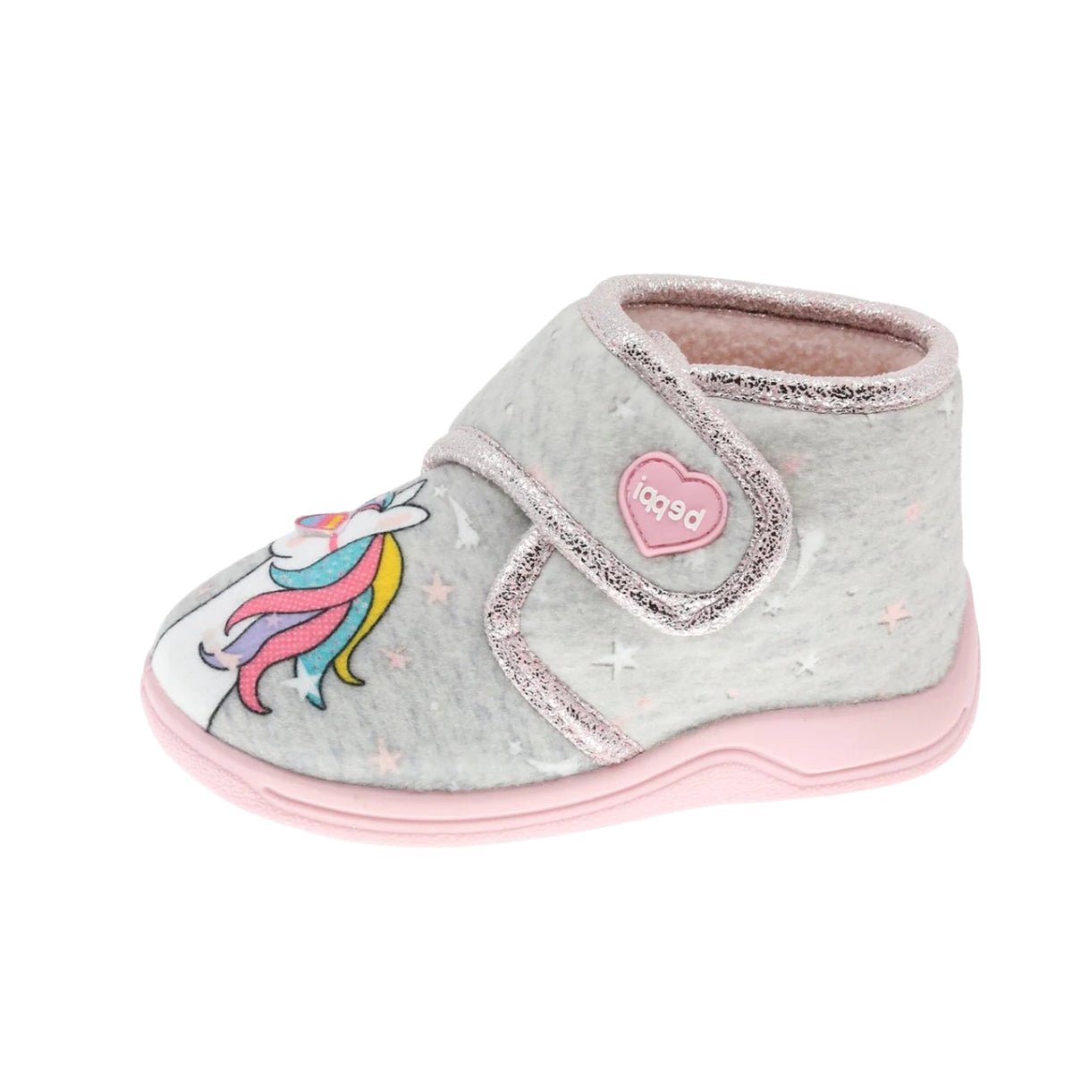 Pantofi interior cu imprimeu unicorn fetite, Beppi, 2187971