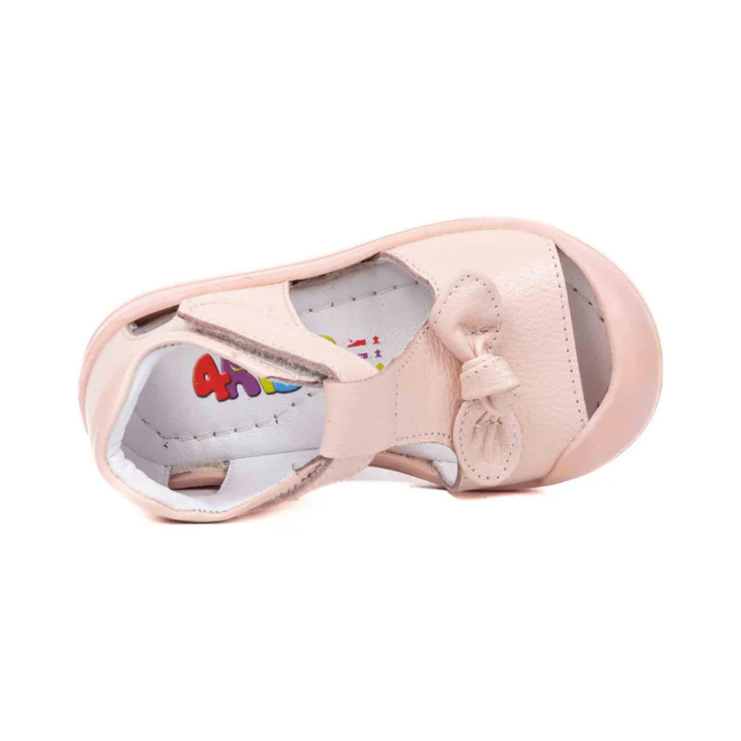 Sandalute din Piele Fete, 4Kids - Inchise, cu Scai, Roz, 713