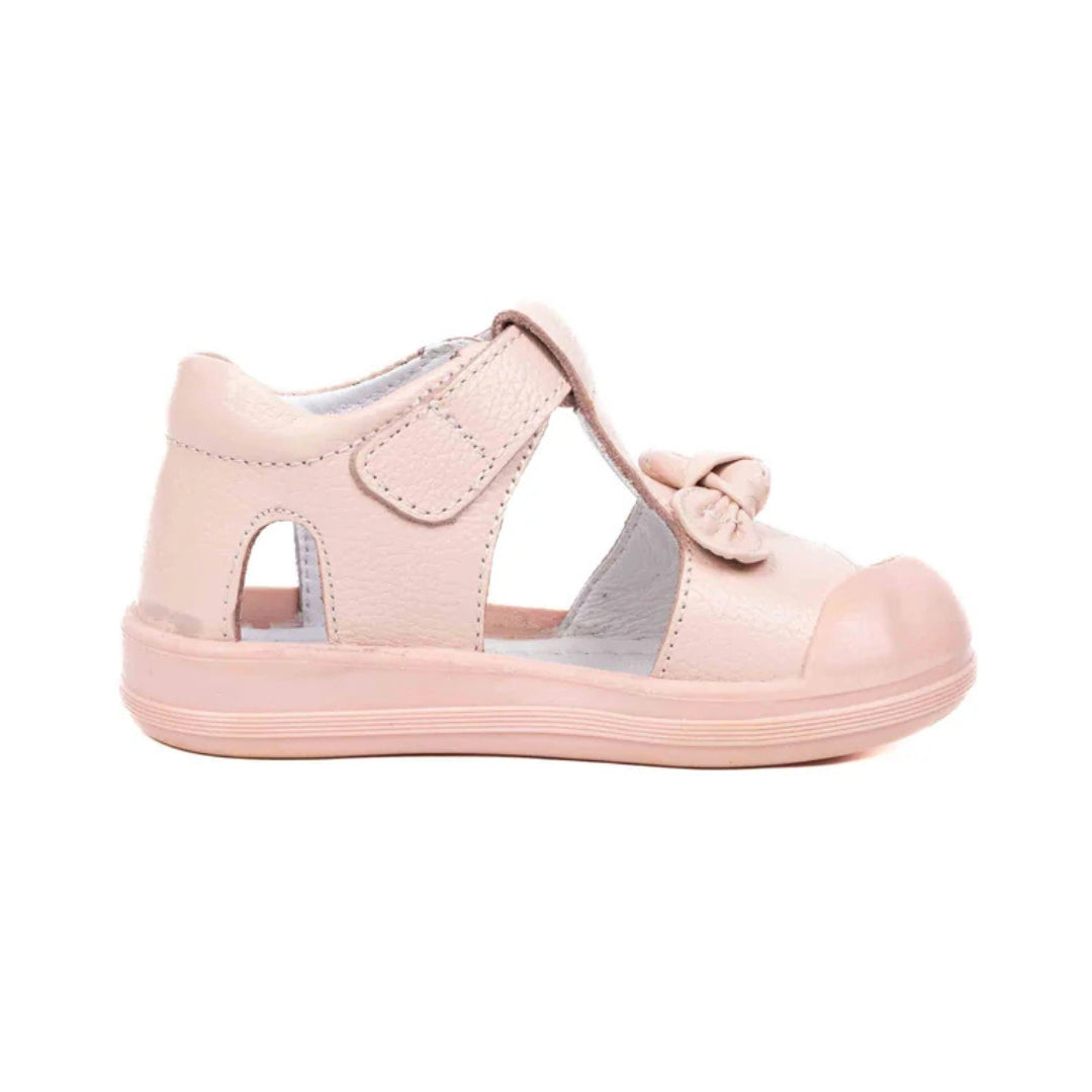 Sandalute din Piele Fete, 4Kids - Inchise, cu Scai, Roz, 713