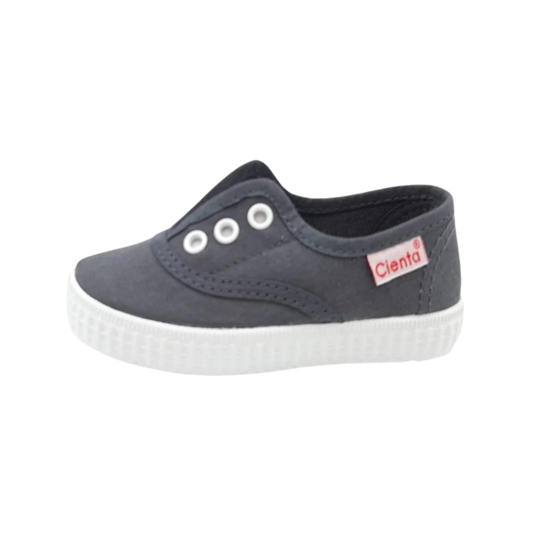 Tenisi Slip-On Copii, Cienta, Parfumati, Fara Siret, Gri, 55000-74