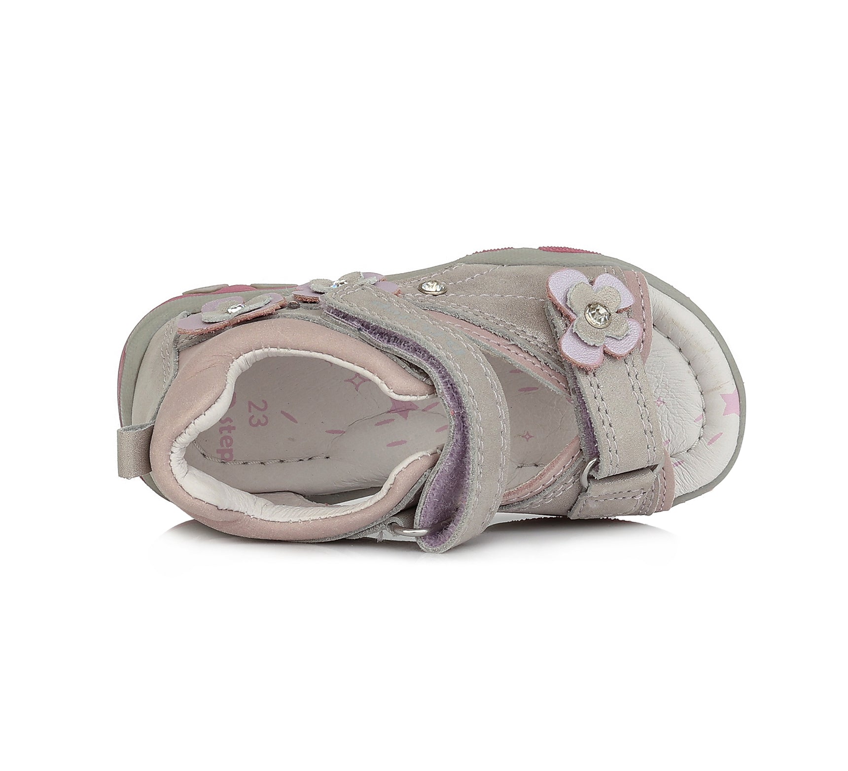 Sandale cu Luminite, D.D.step, Inchise la Spate, Flexibile, Gri, AC290-590A