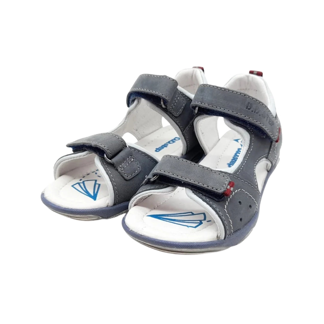 Sandale pentru Baieti, D.D.step, din Piele, cu Scai, Gri, AC290-7019