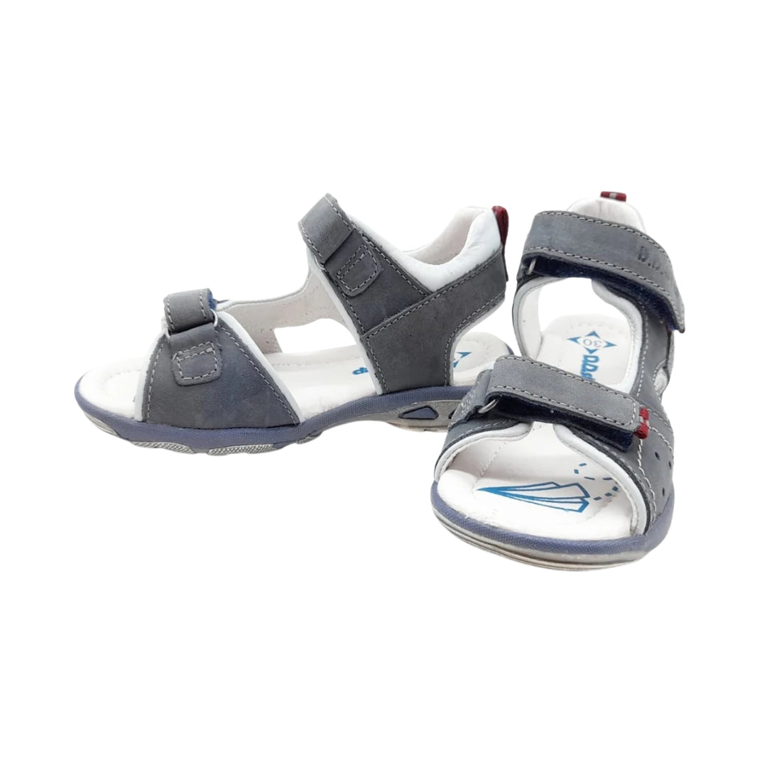 Sandale pentru Baieti, D.D.step, din Piele, cu Scai, Gri, AC290-7019