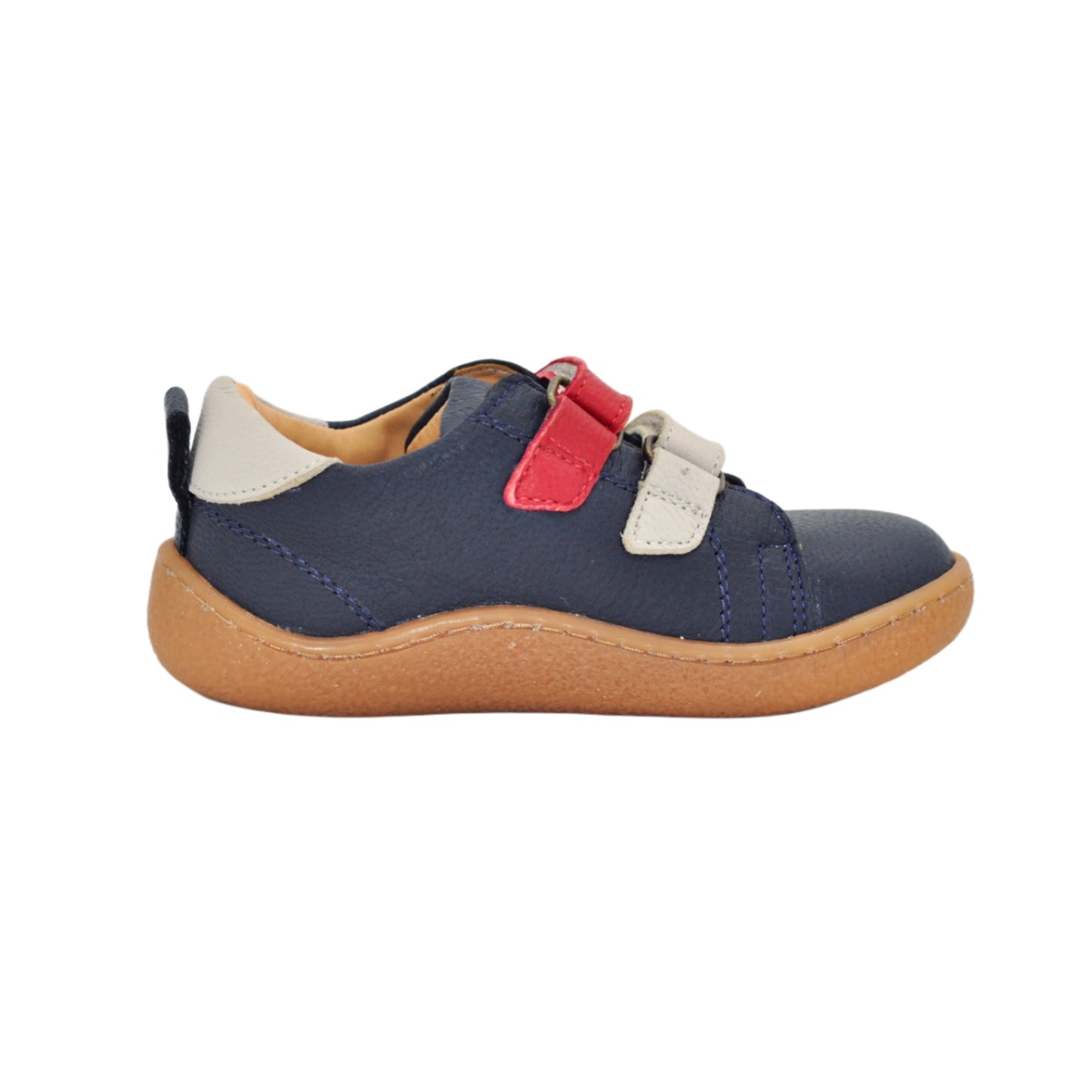 Pantofi baieti, Vuudy, piele naturala, comozi, bleumarin-rosu, CMP502