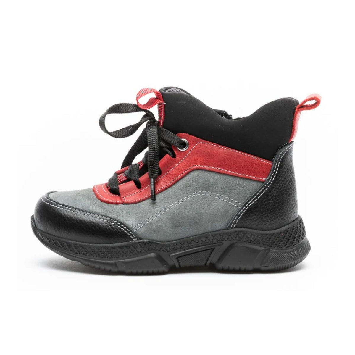 Ghete neimblanite tip adidasi, 4Kids, Shic, flexibile, gri, 864G