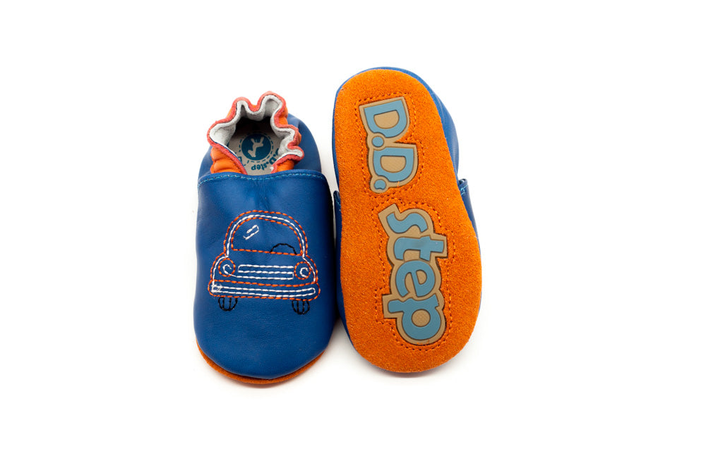 Botosei baietei cu inchidere elastica, D.D.step, comozi, albastri, K1596-21B