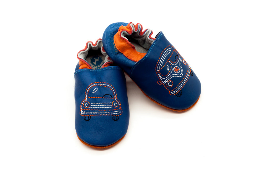 Botosei baietei cu inchidere elastica, D.D.step, comozi, albastri, K1596-21B