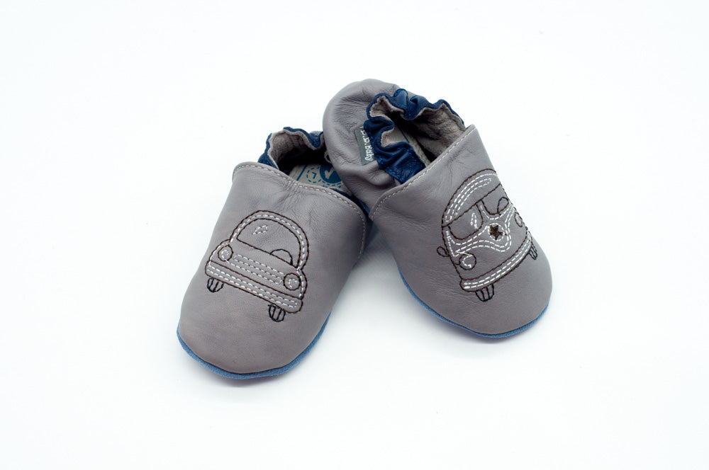 Botosei baietei cu inchidere elastica, D.D.step, comozi, gri, K1596-21