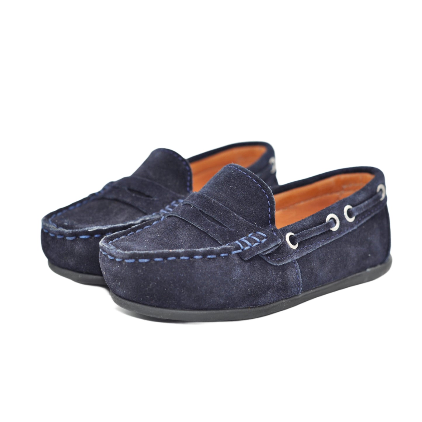 Mocasini baieti, Vuudy, piele intoarsa, comozi, bleumarin, LF01