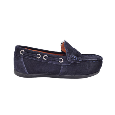 Mocasini baieti, Vuudy, piele intoarsa, comozi, bleumarin, LF01