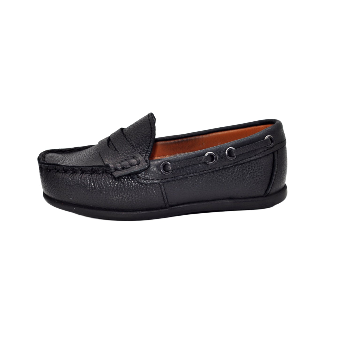 Mocasini baieti, Vuudy, piele naturala, comozi, negri, LF01