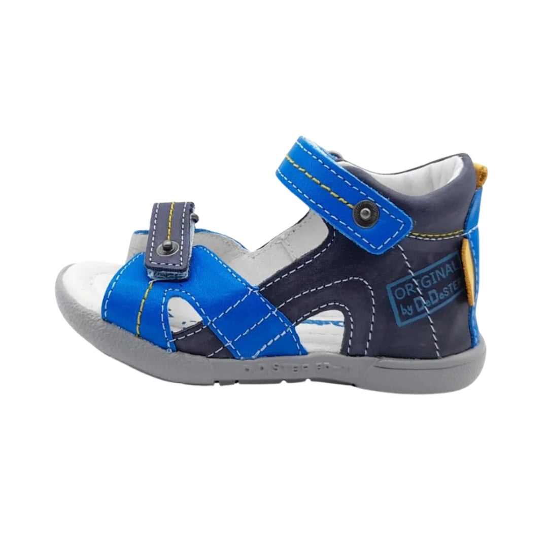 Sandale Baieti, D.D.step, Inchise la Spate, din Piele, Albastre, AC048-801A