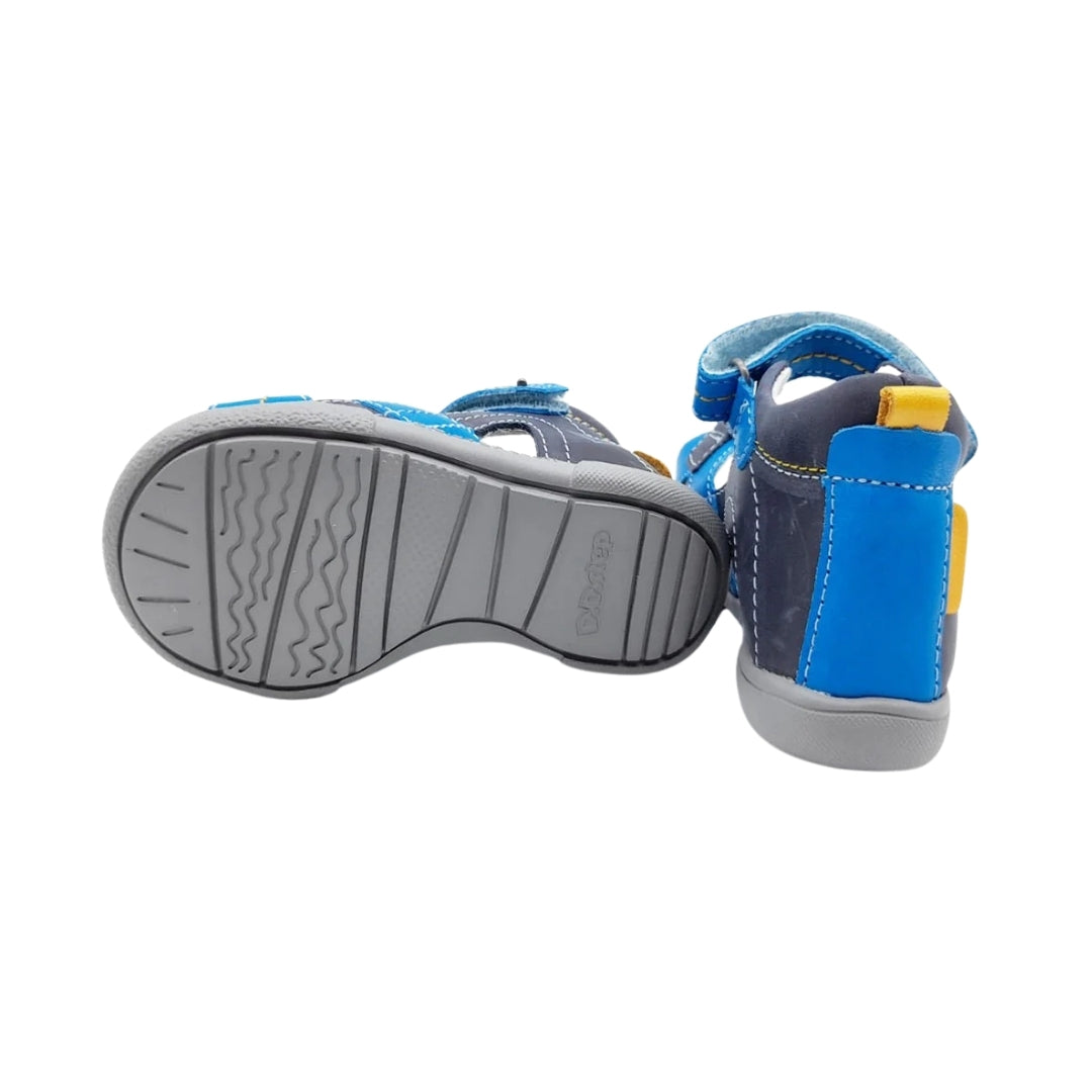Sandale Baieti, D.D.step, Inchise la Spate, din Piele, Albastre, AC048-801A
