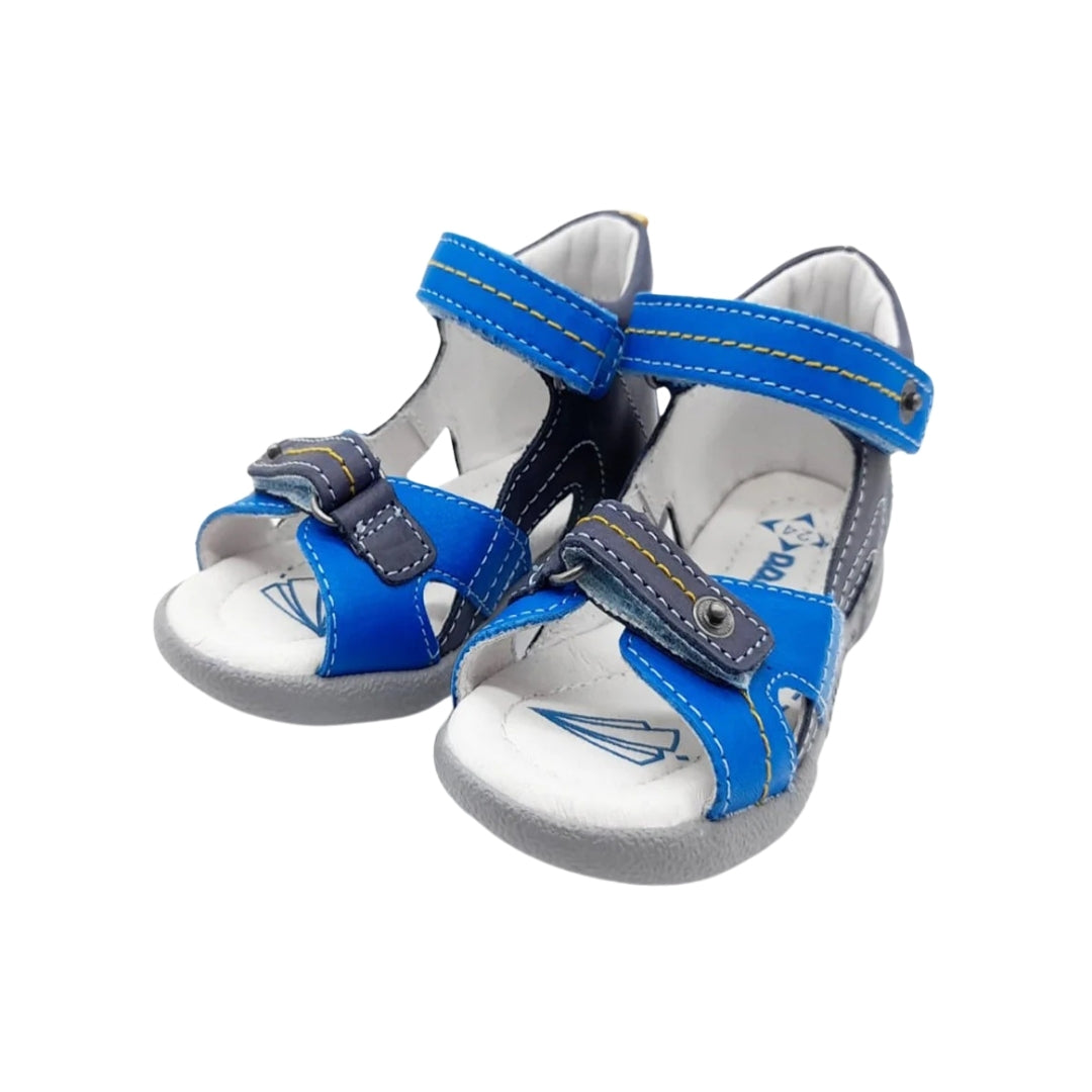 Sandale Baieti, D.D.step, Inchise la Spate, din Piele, Albastre, AC048-801A
