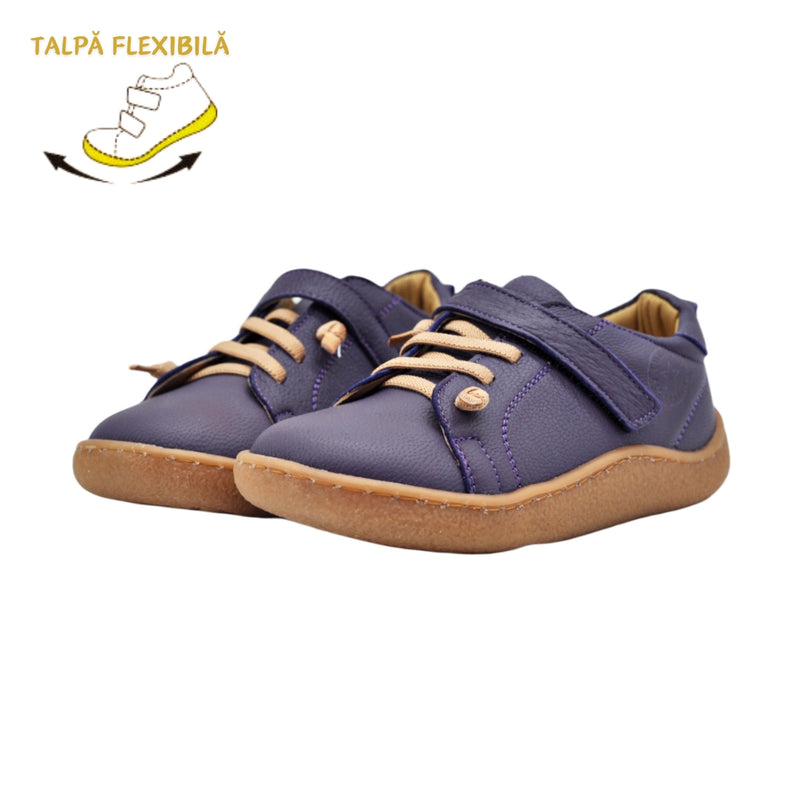 Pantofi fete, Vuudy, piele naturala, comozi, mov, CMP507