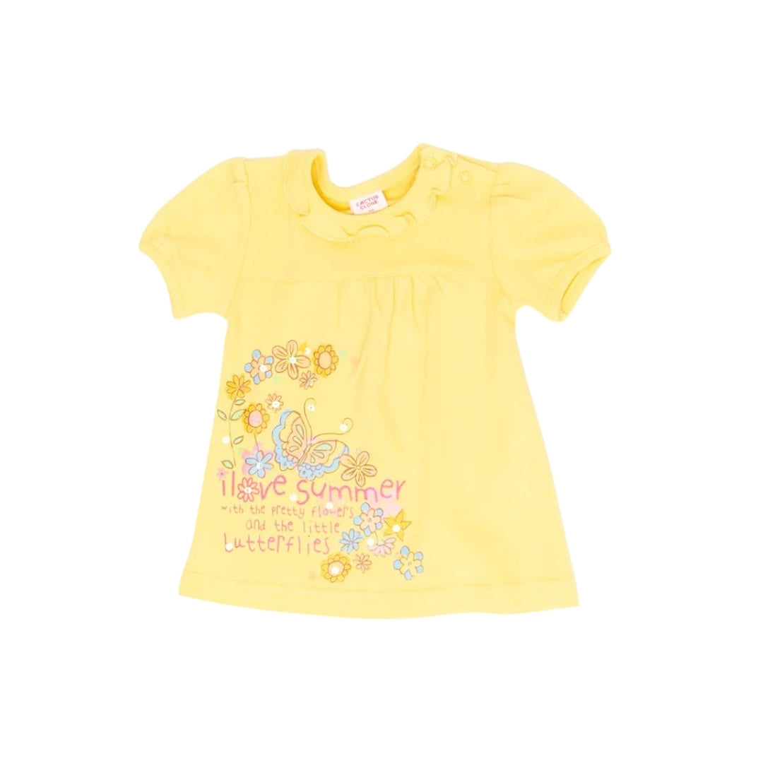 Tricou galben fete - JDK1221-G