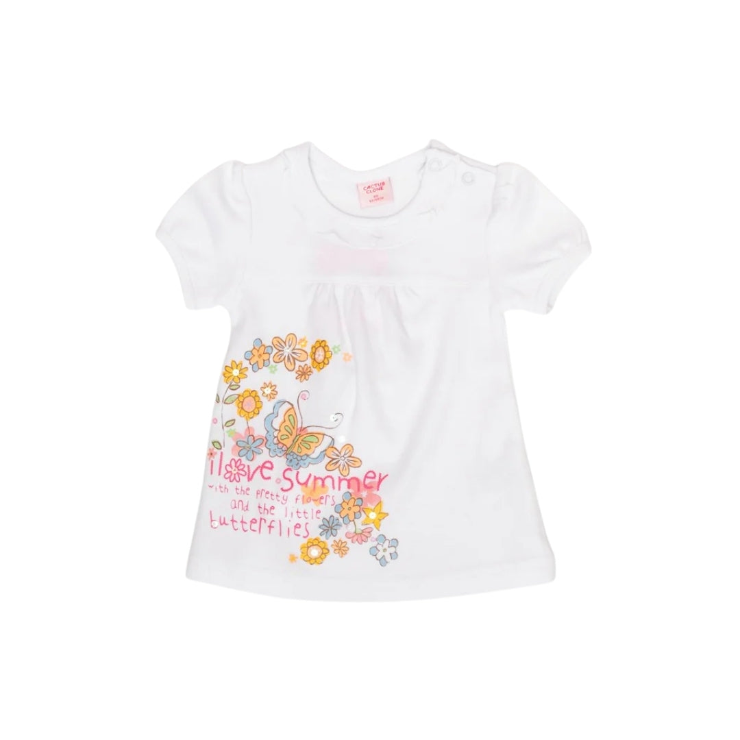 Tricou alb fete - JDK1221