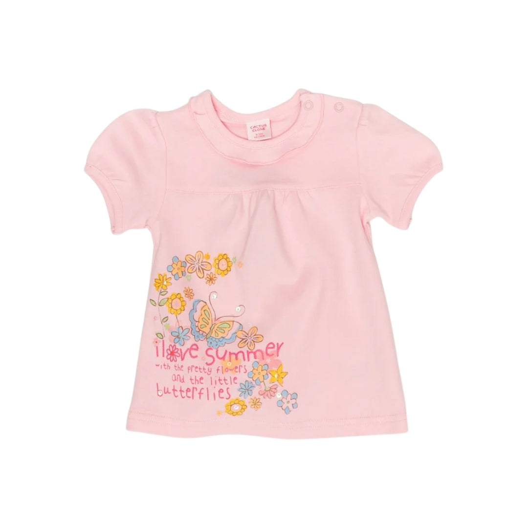 Tricou roz fete - JDK1221-R