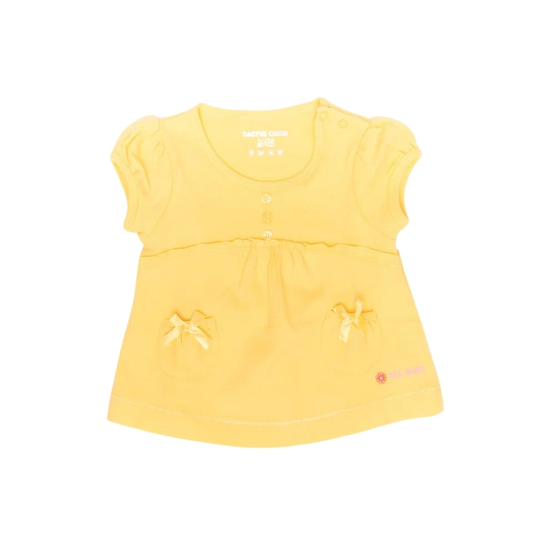 Tricou galben fete - JTK1199-G