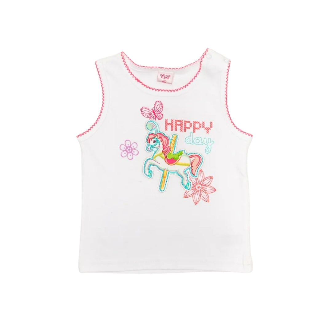 Tricou alb fete - JVK1216