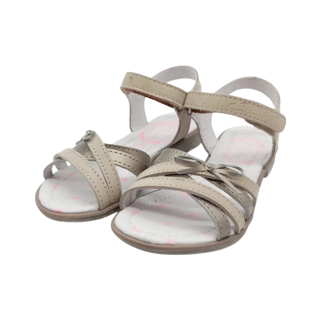 Sandale din Piele, DD Step, pentru Fete, cu Scai, Maro, K356-6000B