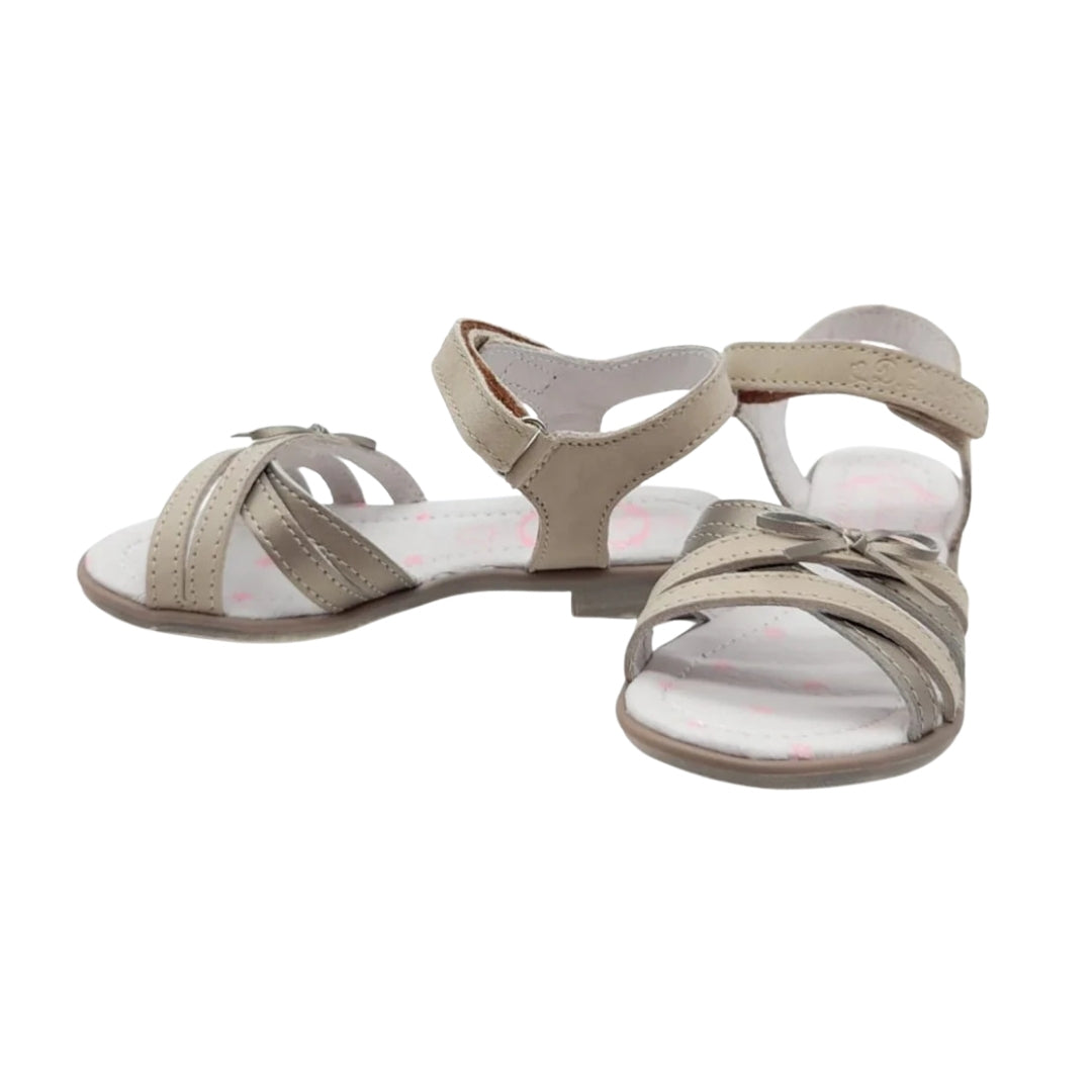 Sandale din Piele, DD Step, pentru Fete, cu Scai, Maro, K356-6000B