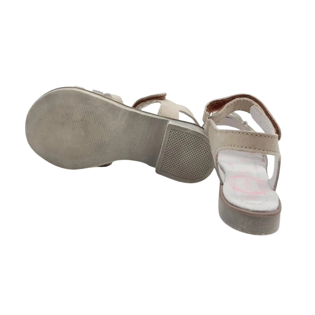 Sandale din Piele, DD Step, pentru Fete, cu Scai, Maro, K356-6000B