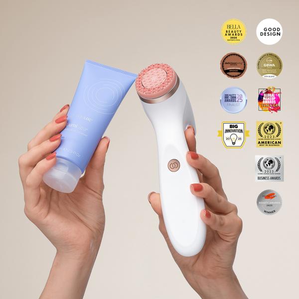 Set de curățare ageLOC LumiSpa iO Rose Gold - Ten uscat