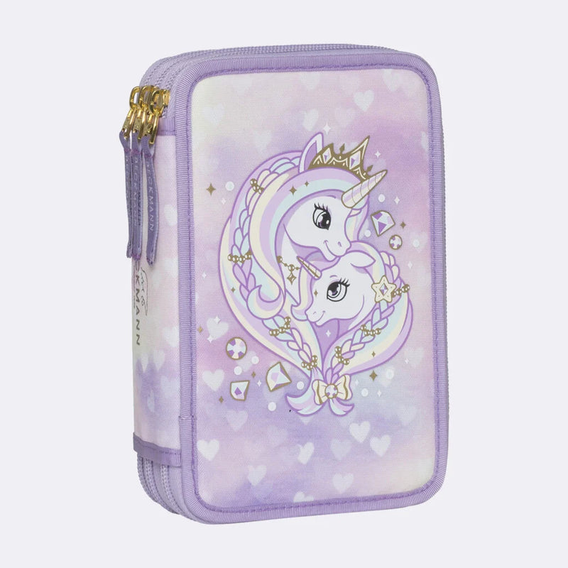 Penar cu trei secțiuni complet echipat, Unicorn princess purple