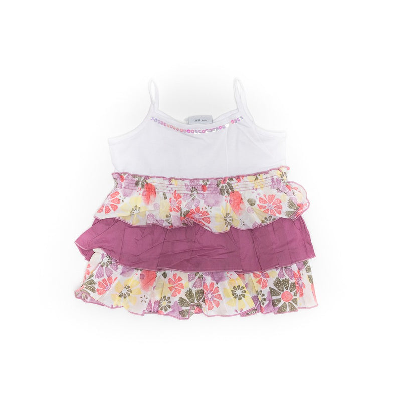 Bluza cu volanase, Bimbalina, tip maiou, mov, 38410 - 4Kids Romania